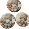 Sottobicchieri Natalizi Con Gnomi Confezione Regalo Da 6 Pezzi