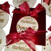 Palla legno multistrato personalizzabile in confezione regalo - immagine 2