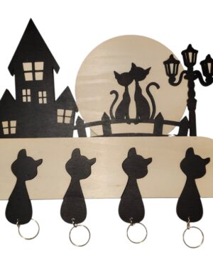 Appendino portachiavi con 4 portachiavi